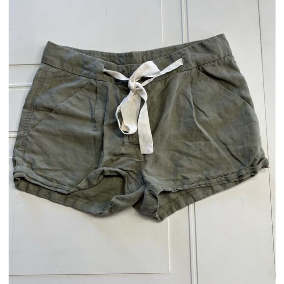 Wilfred Shorts Womens Linen Lyocell Blend Olive Green Size 2 Drawstring - Picture 1 of 6